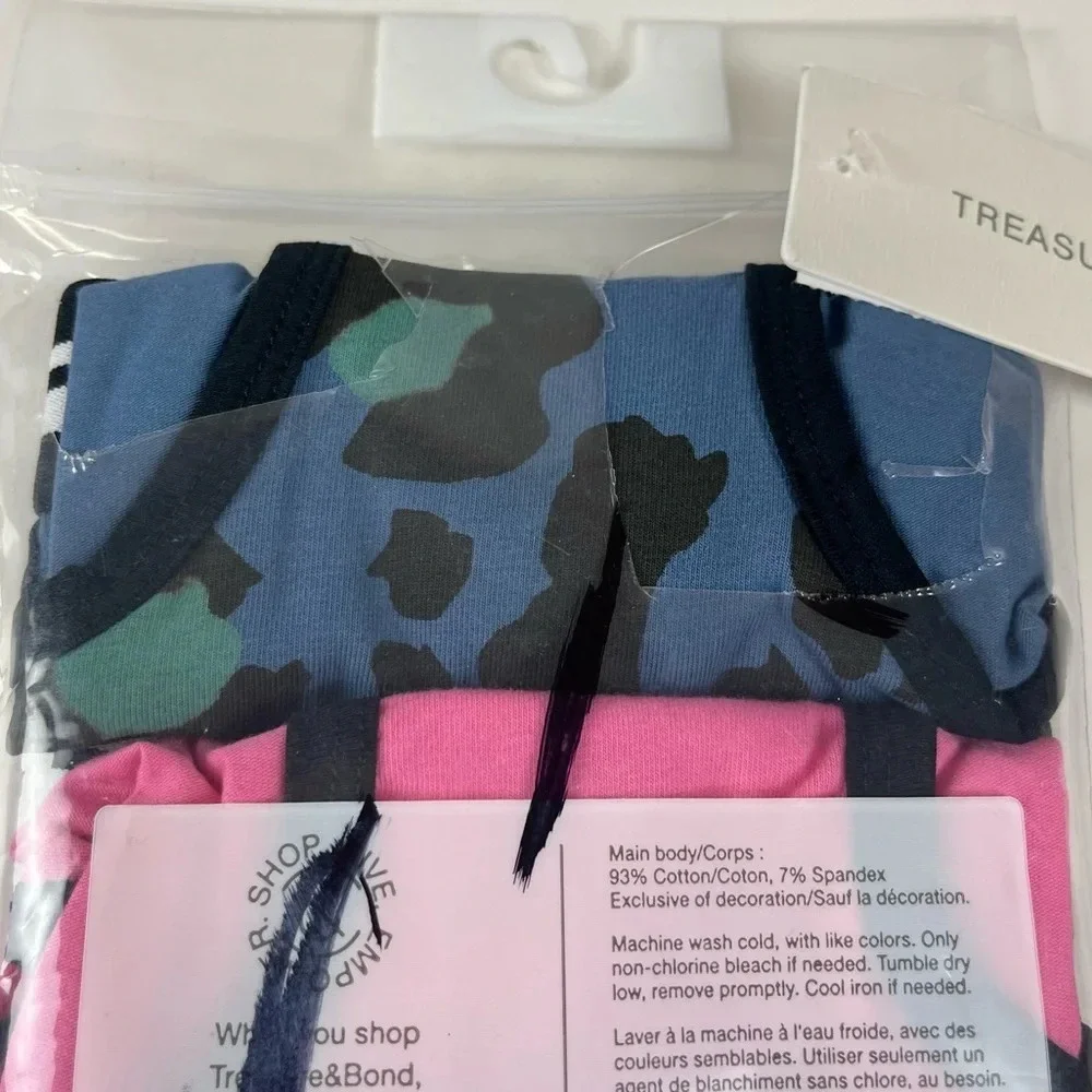NEW Treasure & Bond 3 Pack Underwear Girls 10/12 Multicolor Short Cotton Blend
